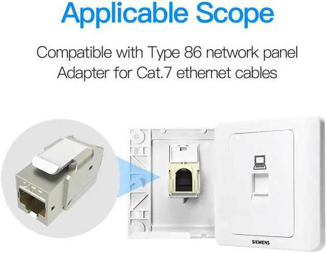 Alt view image 6 of 7 - Cat7 Ethernet Connector RJ45 Modular Ethernet Cable Head Plug Gold-plated Cat 7 6 Shield Network Connector for Lan Cable 2PCS