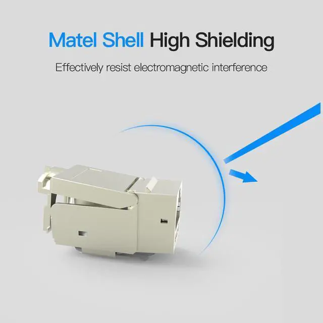 Alt view image 5 of 7 - Cat7 Ethernet Connector RJ45 Modular Ethernet Cable Head Plug Gold-plated Cat 7 6 Shield Network Connector for Lan Cable 2PCS