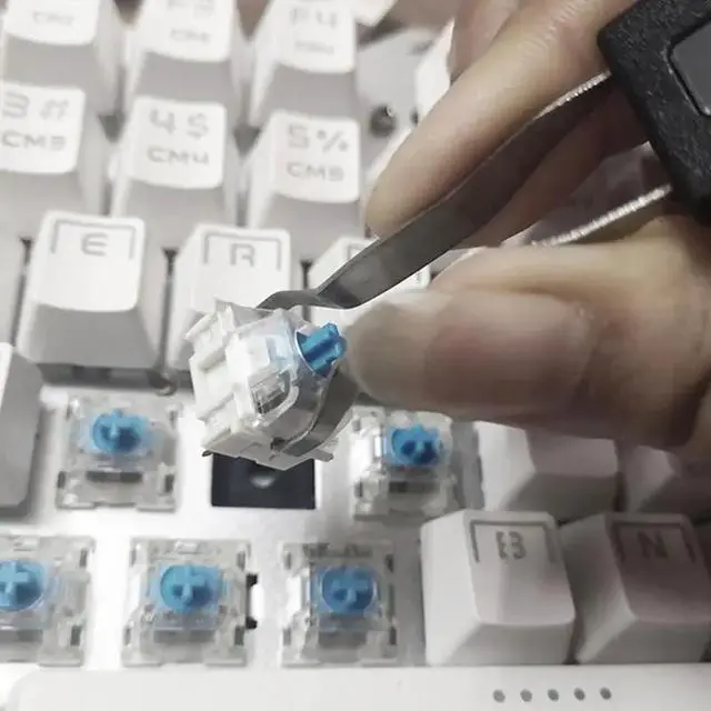 Alt view image 3 of 6 - WISDUM Keycap Puller Stainless Steel Key Keycap Removal Tool Keycaps Remover for Mechanical Keyboard for Removing Fixing Keyboard Tools