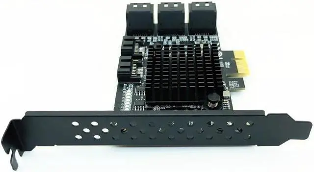 Alt view image 4 of 6 - 8 Port SATA 3 PCI Express Expansion Card PCI E SATA Controller PCIE 1X to SATA Card SATA3.0 6Gb Adapter Add On Cards for HDD SSD