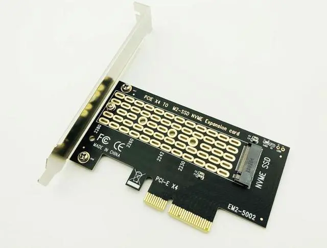 Alt view image 2 of 6 - PCI Express PCI E 3.0 X4 to M.2 NVMe M Key Interface Converter Adapter Card M2 NVMe PCIE SSD Riser Card for 2230 2242 2260 2280
