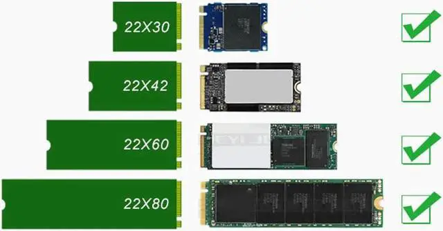 Alt view image 6 of 6 - NVME M.2 to PCIe Adapter PCI Express X16 to M2 Expansion Card with Heat Sink