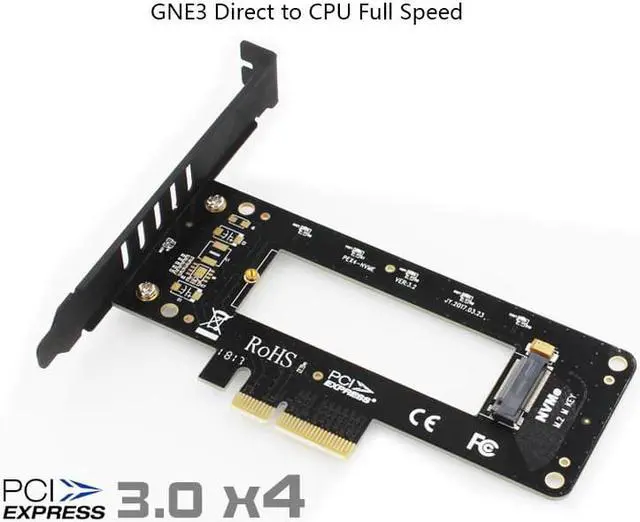 Alt view image 3 of 6 - M.2 PCI e adapter m key NVMe NGFF M.2 SSD 2280 to PCI e X4 adapter M2 PCI e PCI express converter Card with Heat sink heatsink