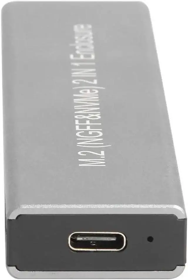 Alt view image 4 of 6 - M2 SSD Case NVME Enclosure M.2 to USB Type C 3.1 SSD Adapter for Dual signal NVME PCIE NGFF SATA M/B Key SSD Disk Box SSD Case