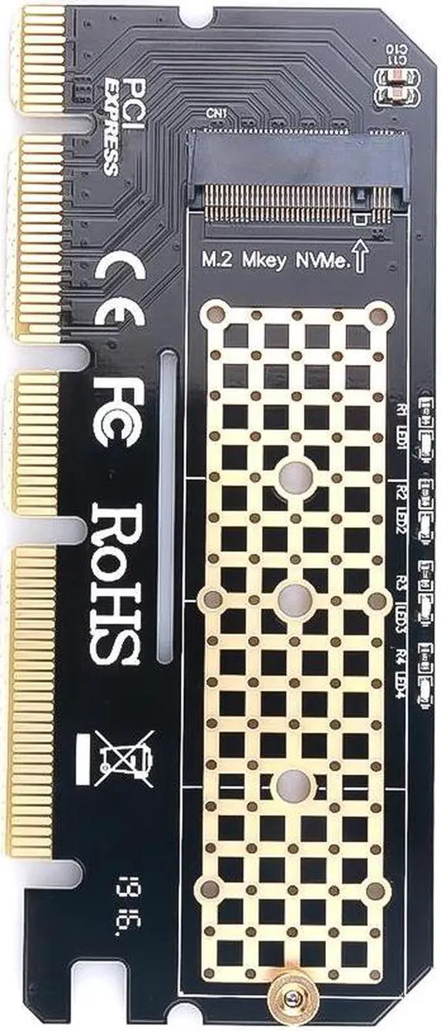 Alt view image 3 of 6 - Expansion Card for PCIE to M2/M.2 Adapter/PCI Express M.2 SSD PCIE Adapter M.2 NVME/M2 PCIE Adapter M2 M Key 2230 2280 Computer