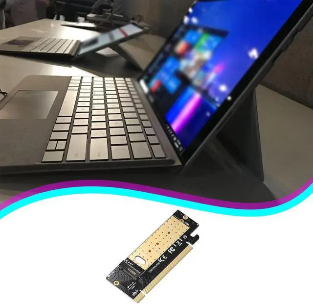 Alt view image 5 of 5 - NVMe M2 to PCIE 3.0 X16 SSD Adapter Controller Card M Key Interface Support PCI Express 3.0x16 SSD Disk