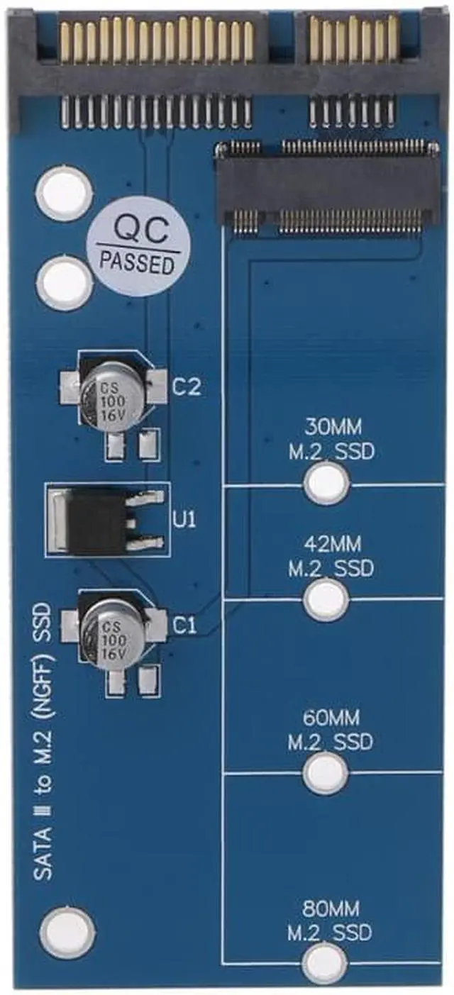 Alt view image 4 of 6 - M2 SSD SATA3 SSDs To SATA Expansion Card Adapter SATA To Converter