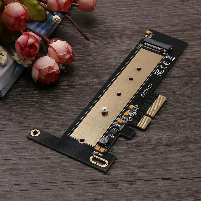 Alt view image 3 of 5 - NVMe SSD to PCIE X4 adapter M Key interface card Suppor PCI-e PCI Express 3.0 x4 2230-2280 Size