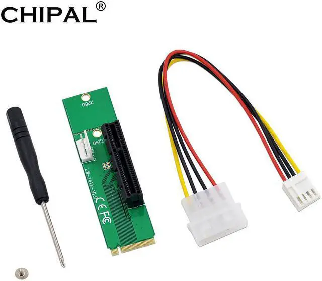 Main image of NGFF M.2 to PCI E 4x 1x Slot Riser Card Adapter M2 to PCIE X4 X1 Converter For Bitcoin Litecoin Miner Mining