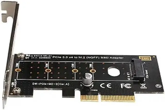 Alt view image 3 of 6 - Pci E Pci Express 3.0 X4 To Nvme M.2 M Key Ngff Ssd Pcie M2 Riser Card Adapter