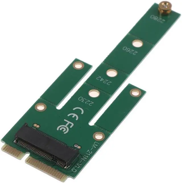 Alt view image 5 of 6 - mSATA to M.2 NGFF Adapters Convert Card 6.0Gb/s NGFF M.2 SATA Bus SSD B Key to mSATA Male Riser M.2 Adapter for 2230 2280 M2 SSD
