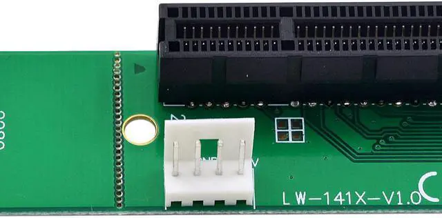 Alt view image 4 of 6 - NGFF M.2 to PCI E 4x 1x Slot Riser Card Adapter M2 to PCIE X4 X1 Converter For Bitcoin Litecoin Miner Mining
