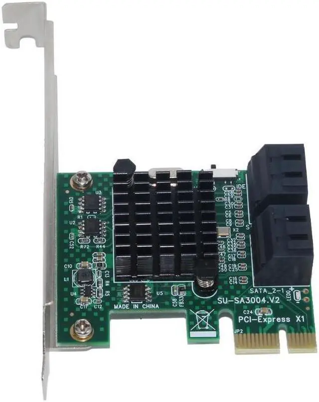 Alt view image 2 of 6 - 4 port SATA 3.0 to PCIe expansion Card PCI express PCI E SATA Adapter PCI e SATA 3 Converter for hdd SSD IPFS Mining Controller