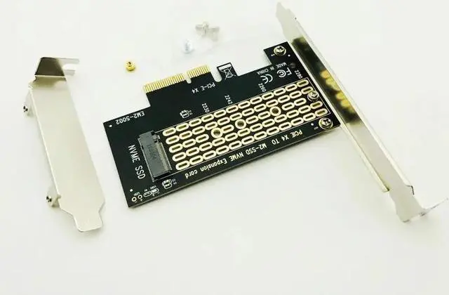 Alt view image 6 of 6 - PCI Express PCI E 3.0 X4 to M.2 NVMe M Key Interface Converter Adapter Card M2 NVMe PCIE SSD Riser Card for 2230 2242 2260 2280