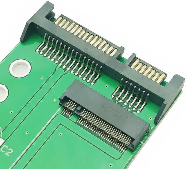 Alt view image 3 of 6 - NGFF ( M2 ) SSD to 2.5" SATA Adapter M.2 2.5 inch NGFF SSD to SATA3 Convert Card Expansion Board Add On Card for Computer