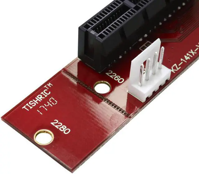 Alt view image 5 of 6 - 2pcs New Riser Card Adapter NGFF M2 M.2 to PCI-E 4x 1x Slot Male To Female PCIE Multiplier For BTC Miner Mining Machine