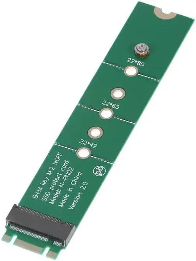 Alt view image 4 of 6 - M.2 NGFF B Key to B+M Key M.2 Converter Adapter Testing Protect one to one test Card for SATA M2 NGFF 2242 2260 2280 SSD