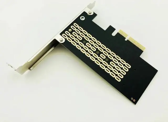 Alt view image 4 of 6 - PCI Express PCI E 3.0 X4 to M.2 NVMe M Key Interface Converter Adapter Card M2 NVMe PCIE SSD Riser Card for 2230 2242 2260 2280