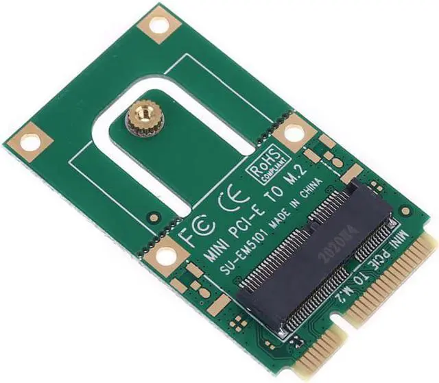Alt view image 2 of 6 - Mini PCI E to m2 Adapter Converter Expansion Card m2 Key E Interface for m2 Wireless Bluetooth WiFi Module for Laptop and PC