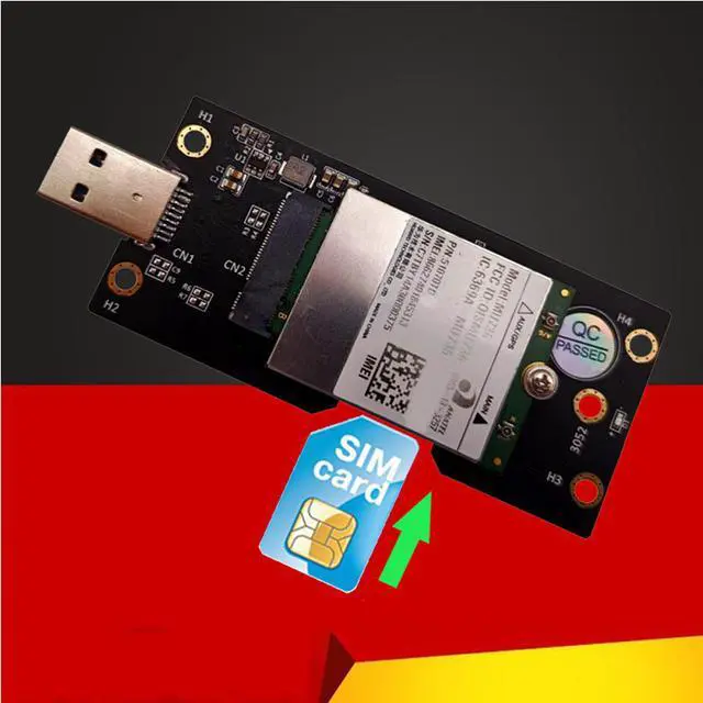 Main image of NGFF M.2 Key B to USB 3.0 Adapter Converter Card Board Desktop PC Add on Card SIM Slot for 3G/4G/5G Module M.2 to USB Riser Card