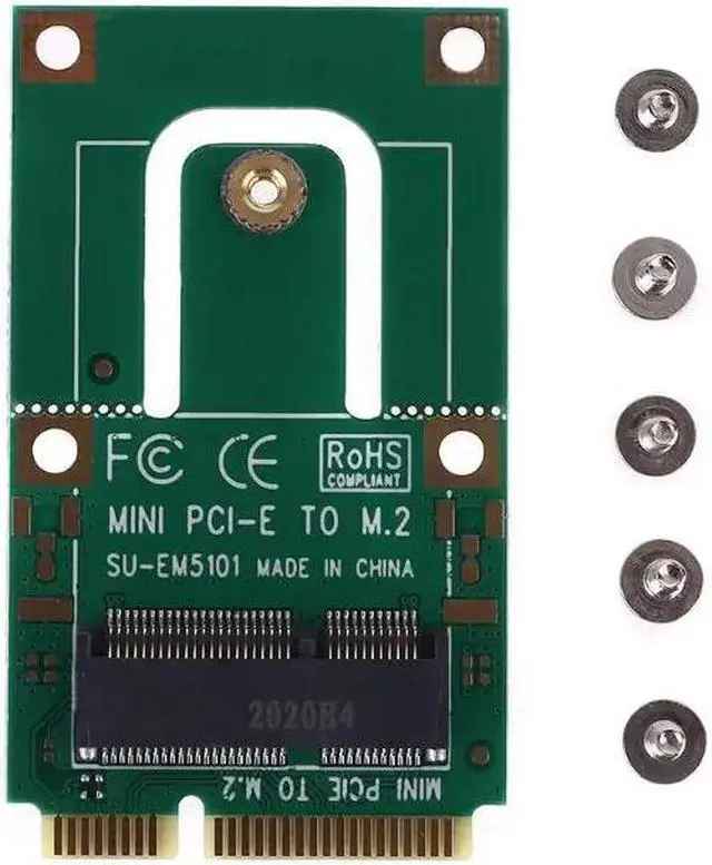 Alt view image 2 of 6 - Mini PCI E to m2 Adapter Converter Expansion Card m2 Key NGFF E Interface for m2 Wireless Bluetooth WiFi Module for Laptop and P