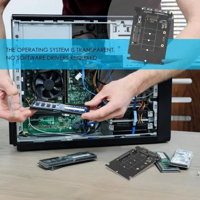 Main image of mSATA & NGFF M2 to SATA Adapter Converter mSATA/NGFF SSD to 2.5inch SATA adaptator Adapter Support mSATA SSD + M.2 NGFF SSD