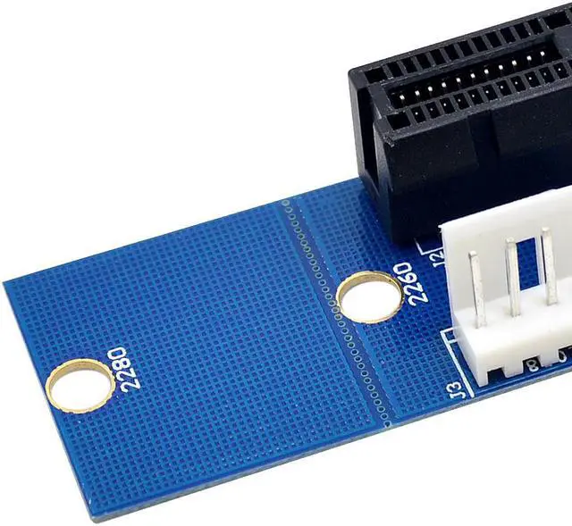 Alt view image 3 of 5 - New NGFF M2 M.2 to PCI-E 4x 1x Slot Riser Card Adapter Male To Female PCIE Multiplier For Miner Mining Machine