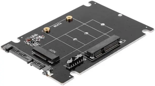 Alt view image 2 of 6 - mSATA & NGFF M2 to SATA Adapter Converter mSATA/NGFF SSD to 2.5inch SATA adaptator Adapter Support mSATA SSD + M.2 NGFF SSD