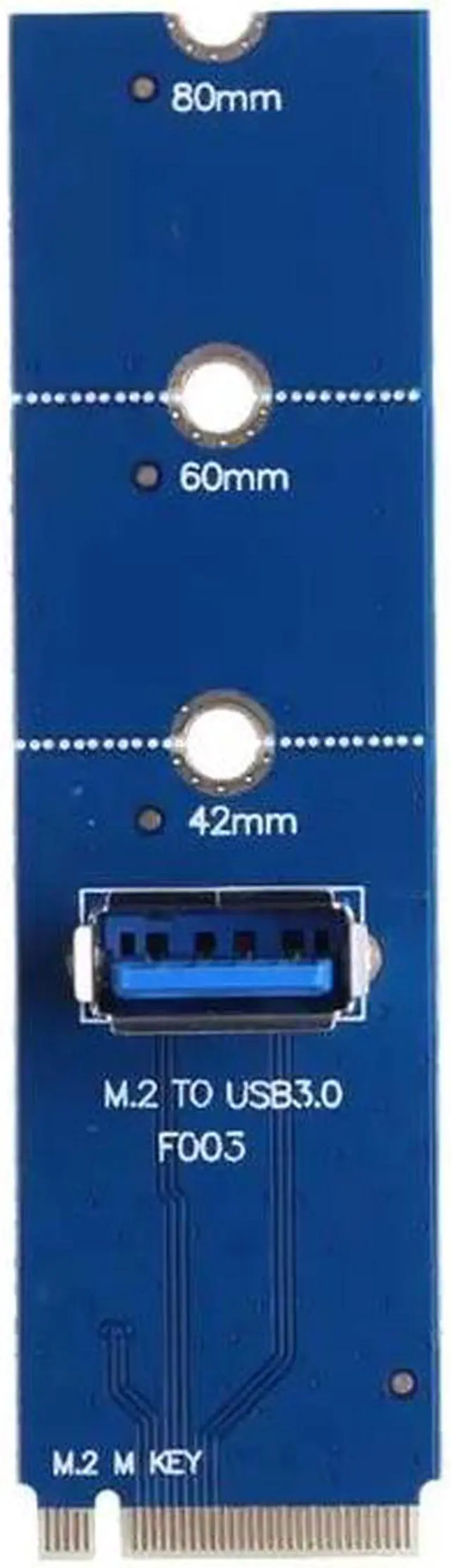 Alt view image 5 of 6 - Amify NGFF M.2 to USB 3.0 PCI E Riser Card M2 M Key Motherboard to USB3.0 Extender Raiser Adapter for 2242/2260/2280 for BTC Mining