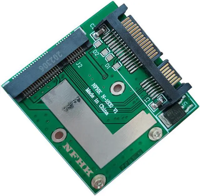 Alt view image 4 of 6 - mSATA SSD to 2.5" SATA III 6.0Gbps Adapter Converter Riser Card Module Board Mini PCIE SSD Adapter Expansion Card for Laptop PC