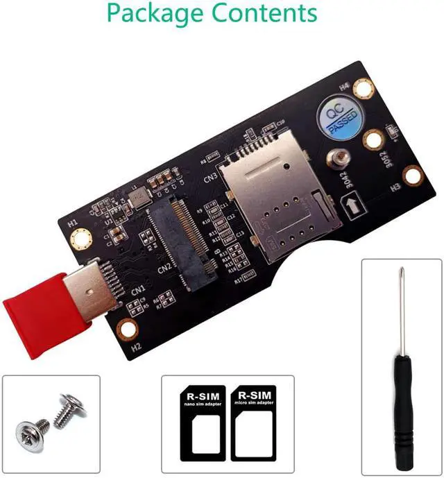 Alt view image 6 of 6 - NGFF M.2 Key B to USB 3.0 Adapter Converter Card Board Desktop PC Add on Card SIM Slot for 3G/4G/5G Module M.2 to USB Riser Card