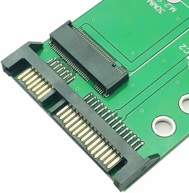 Alt view image 4 of 6 - NGFF ( M2 ) SSD to 2.5" SATA Adapter M.2 2.5 inch NGFF SSD to SATA3 Convert Card Expansion Board Add On Card for Computer