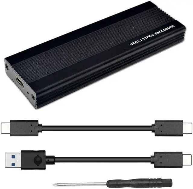 Main image of BTBcoin NVME SSD Enclosure PCIE M.2 to USB 3.1 Type C Adapter USB C 10Gbps RTL9210 M2 M Key PCIE Hard Drive Disk External Box M2(silver)