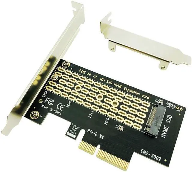 Main image of PCI Express PCI E 3.0 X4 to M.2 NVMe M Key Interface Converter Adapter Card M2 NVMe PCIE SSD Riser Card for 2230 2242 2260 2280