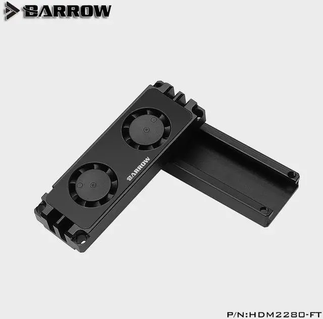 Alt view image 2 of 5 - 2280 22110 PCIE SATA support multi specification M.2 Hard Disk Dual Fan Heat Sink Cooling radiator HDM2280-FT