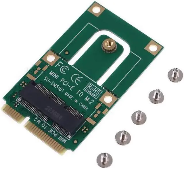Alt view image 4 of 6 - Mini PCI E to m2 Adapter Converter Expansion Card m2 Key NGFF E Interface for m2 Wireless Bluetooth WiFi Module for Laptop and P