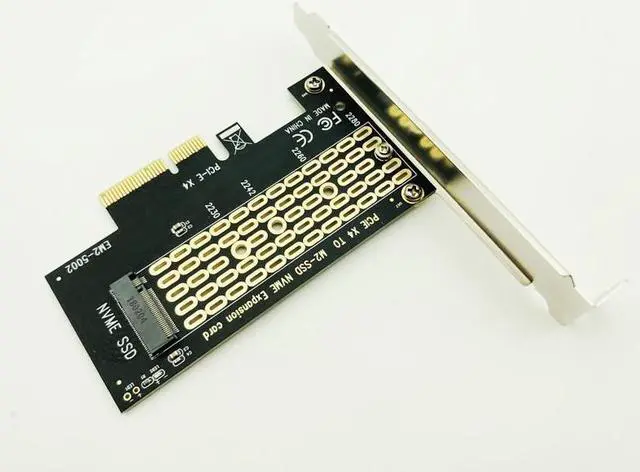 Alt view image 3 of 6 - PCI Express PCI E 3.0 X4 to M.2 NVMe M Key Interface Converter Adapter Card M2 NVMe PCIE SSD Riser Card for 2230 2242 2260 2280