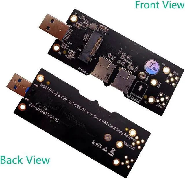 Alt view image 2 of 6 - m.2ngfftous3.0dpteronverterrdexpnsionrdsitdulnnosimrdslotfor3g/4g/5gmodulem2tousriserrdkfgl