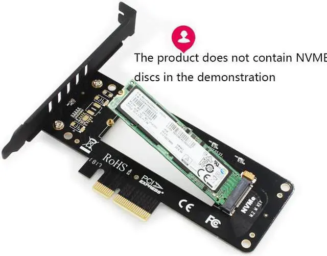 Alt view image 4 of 6 - M.2 PCI e adapter m key NVMe NGFF M.2 SSD 2280 to PCI e X4 adapter M2 PCI e PCI express converter Card with Heat sink heatsink