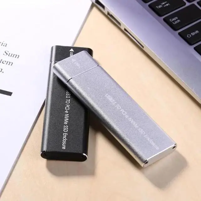 Alt view image 2 of 6 - USB3.1 Type C to M.2 M Key NVMe PCIE SSD Box Solid State Drive Housing Case 10Gbps M2 SSD 2280 Hard Drive Disk Enclosure