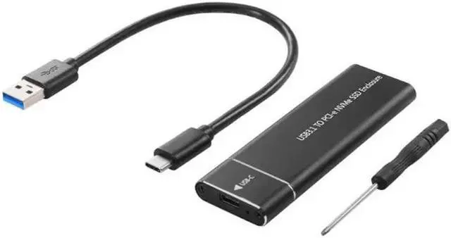 Alt view image 5 of 6 - USB3.1 Type C to M.2 M Key NVMe PCIE SSD Box Solid State Drive Housing Case 10Gbps M2 SSD 2280 Hard Drive Disk Enclosure