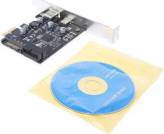 Alt view image 6 of 6 - Amify 1 Set PCI-E Express To USB 3.1 Type-C USB-C Plug Power Charger Expansion Card Adapter High Speed
