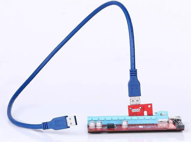 Main image of USB 3.0 PCI-E Express Extender Riser Card Adapter Usb Pcie X1 to X16 SATA 15pin for BTC Litecoin ETH Miner Bitcoin Mining Tool