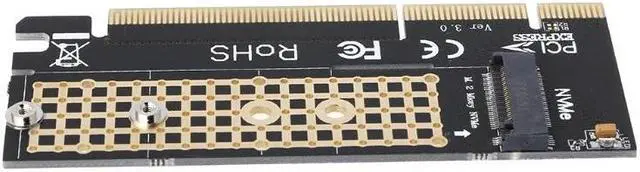 Alt view image 5 of 5 - M.2 NVMe NGFF SSD To PCIE X16 Adapter M-Key Interface Expansion Card Full Speed