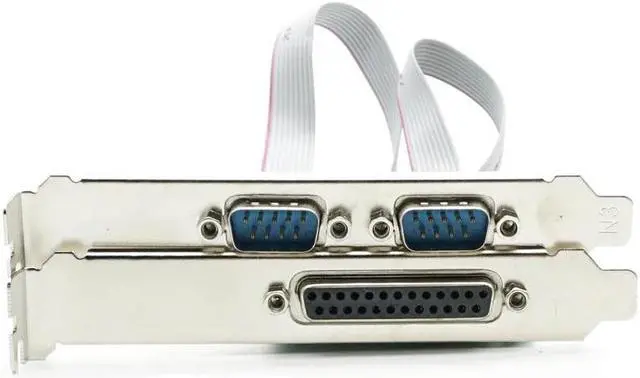 Alt view image 5 of 6 - 2 Ports RS-232 Serial Port COM DB9 & DB25 Parallel Port LPT to PCIe PCI-E PCI Express Expansion Card Adapter WCH382 Chip