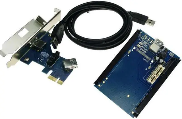 Alt view image 2 of 3 - PCI-E TO PCIe x1 Adapter PCI Express Extention Card