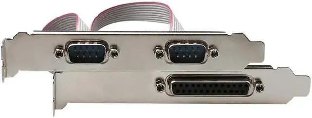 Alt view image 6 of 6 - 2 Port PCI-E serial port card DB25 Printer Parallel Port LPT to PCI-E PCI Express Card Adapter Converter WCH382 Chip DB9 DB25