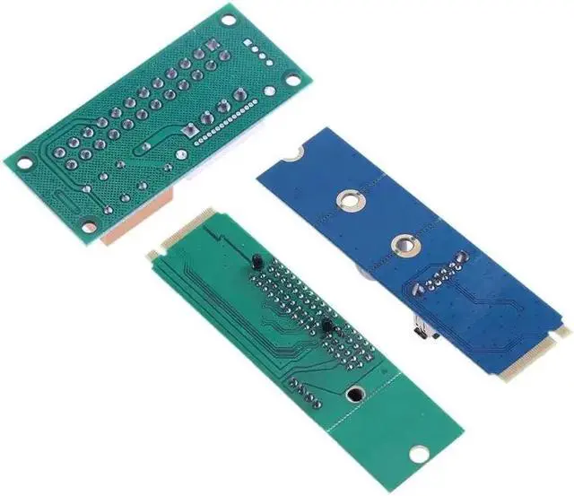 Alt view image 4 of 6 - Amify 3 in 1 NGFF M.2 to USB 3.0 Card+NGFF to PCI-e 4X Card+ATX 24Pin to for Molex 4Pin Dual PSU Power Supply Sync Starter Extender