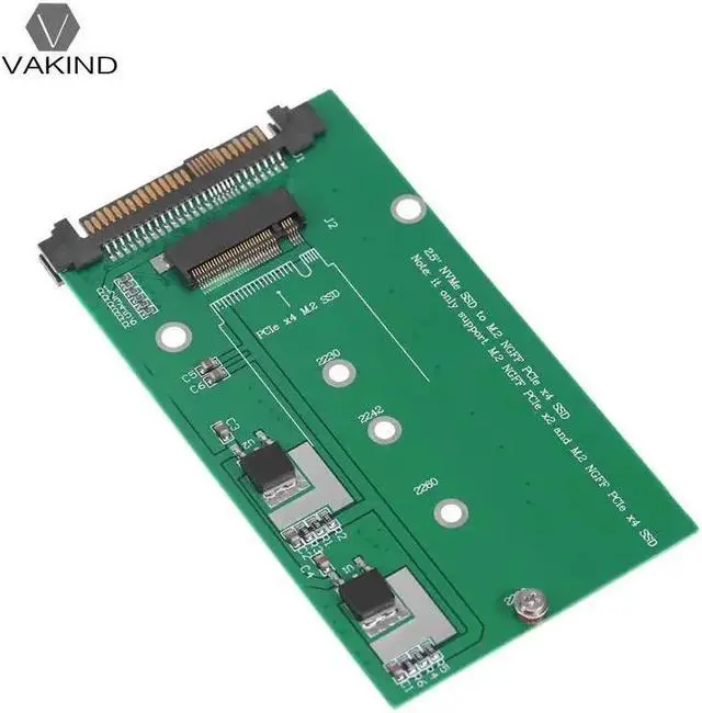 Alt view image 3 of 6 - U.2/SFF-8639 NVMe PCI-E PCI Express PCIe SSD to 67 Pin M.2 NGFF M Key SSD Converter Adapter Card