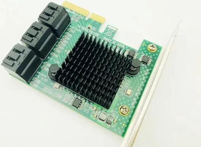 Alt view image 2 of 6 - SATA Card 6 Port SATA 3.0 PCI-E PCI Express Controller Card with Bracket SATAIII 6Gbps Expansion Card Adapter Boards for Desktop